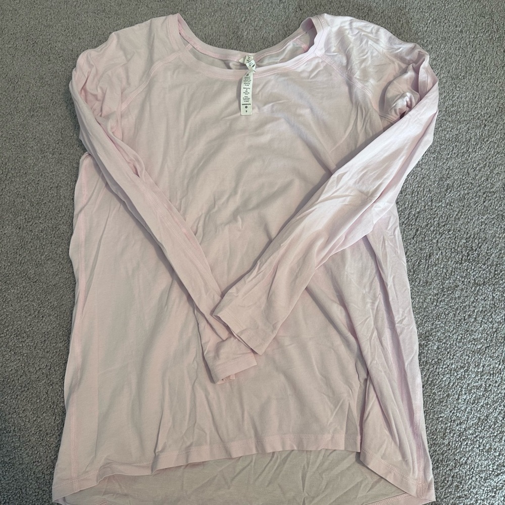 Light Pink Lululemon long sleeve tee